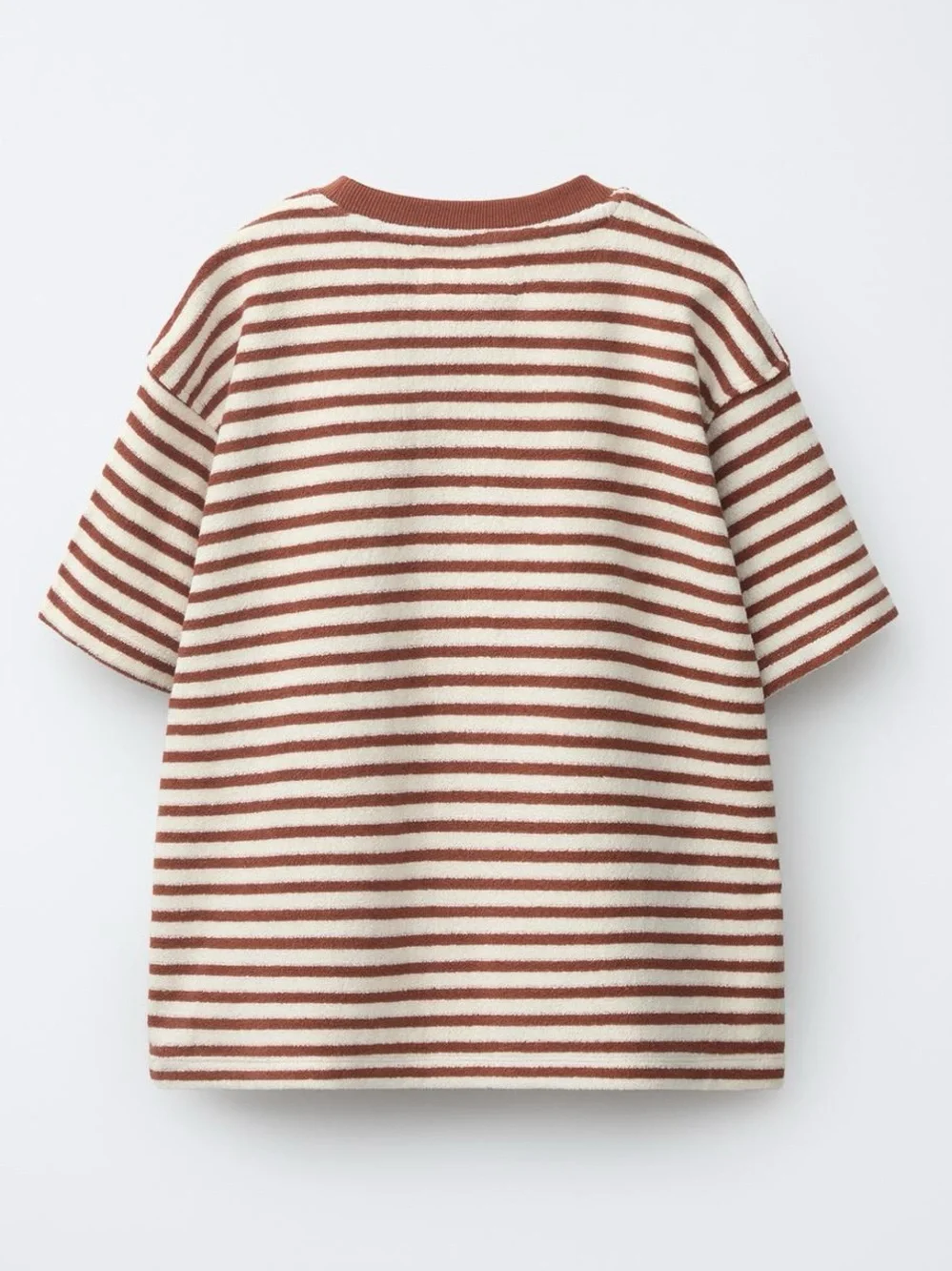 NEW Zara Kids Towel Effect Striped Tshirt and Bermuda Set sz 9/10